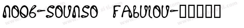 No06-Sounso Fabulou字体转换